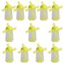 STOBOK Candy Holder Jar Plastic Windmill Shape Wedding Favors Container Sugar jar for Wedding Birthday Party Christmas Supplies 12pcs (Yellow)