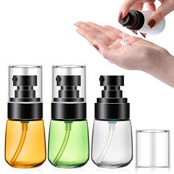 Travel Lotion Bottle, Segbeauty 3pcs Dispenser Bottles Set for Essence Shampoo Conditioner 30ml/1oz Empty Refillable Pressed Pump Bottle Cosmetic Containers