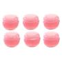 6PCS Cosmetic Sample Empty Refillable Container Plastic Makeup Cosmetic Cream Jar Pot Bottle for Beauty Make Up (Pink) (10g)