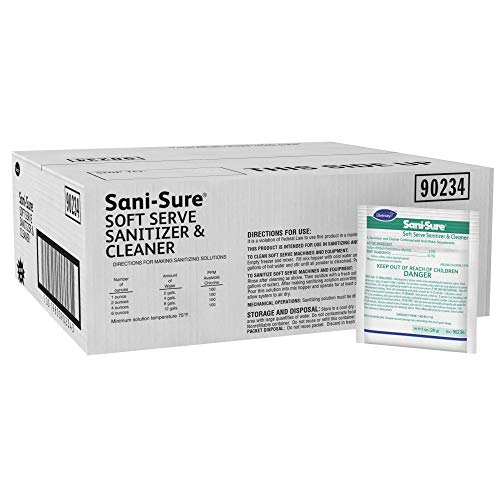 Sani-Sure Soft Serve Sanitizer & Cleaner (1-Ounce, Case of 100), Model Number: DVO 90234