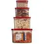 Sealco Food Storage Containers with Lids ? Reusable Plastic Containers ? BPA-Free, Stackable, Microwave, Dishwasher, & Freezer Safe 4 Piece Set Sealco Food Storage Containers with Lids ? Reusable Plastic Containers ? BPA-Free, Stackable, Microwave, Dishwasher, & Freezer Safe 4 Piece Set