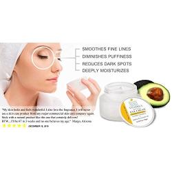 Natural Vitamin E Eye Cream for dark circles & under eyes treatment. Reduce puffy bags, remove wrinkles & fine lines & soften crows feet. Best antiaging moisturizer cream for brightening & hydrating