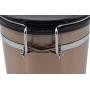 304 Stainless Steel with Exhaust Valve Sealed Can, Coffee Bean Storage Tank, Dried Fruit and Tea Can (golden)