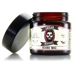 Urban Nomads Best Beard Balm & Wax, Smooth Shea Butter & Argan Oil, Leave in Conditioner & Styling Balm for All Beard Styles, Bergamot, Vanilla, Woody Rose Hip Scents, Made in Barcelona, 2 oz