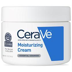 CeraVe Moisturizing Cream, Daily Face and Body Moisturizer for Dry Skin, 12 Ounce