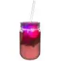 Bouteilles en verre Mason Lumineuses LED avec Couvercles & Tasses à Boire - Set de 4 (20 oz) Bouteilles en verre Mason Lumineuses LED avec Couvercles & Tasses à Boire - Set de 4 (20 oz)