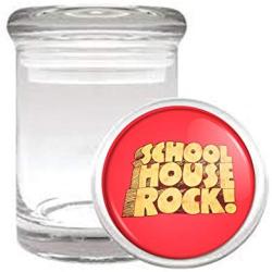 School House Rock Retro Medical Odorless Glass Jar