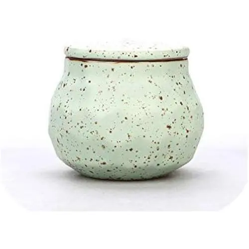 Porcelain Tea Jar Mini Food Bottle Kitchen Jar For Spices Sealed Storage Tank For Sugar Nut Snacks Canister Mini Storage Crock,Pale Blue Porcelain Tea Jar Mini Food Bottle Kitchen Jar For Spices Sealed Storage Tank For Sugar Nut Snacks Canister Mini Storage Crock,Pale Blue