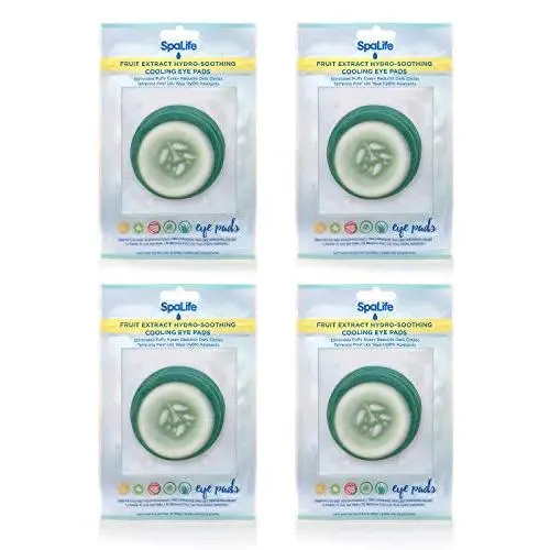 Poches Décongestionnantes Soothing Spa Life - 48 Pièces - Avec Extraits de Fruits et Légumes - Pour Atténuer les Cernes et l'Œdème Sous l'Œil (Concombre) Poches Décongestionnantes Soothing Spa Life - 48 Pièces - Avec Extraits de Fruits et Légumes - Pour Atténuer les Cernes et l'Œdème Sous l'Œil (Concombre)
