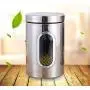 BESTONZON Stainless Steel Sealed Can Cereal Canister Storage Tank Kitchen Tool for Coffee Beans Tea Grains