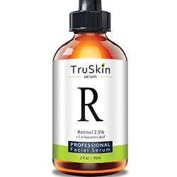 TruSkin RETINOL Serum for Wrinkles, Fine Lines - [BIG 2-OZ Bottle] - Vitamin A, E, Hyaluronic Acid, Organic Green Tea, Jojoba Oil, BEST Anti Wrinkle Facial Serum. 2oz