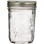 Ball 60000 Half Pint (8 oz.) Regular Mouth Mason Jars w/ Cap - Set of 12 AEP