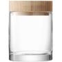 LSA International Lotta Container & Ash Lid, 5.5", Clear