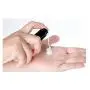 1 Stück 15 ml 0,5 oz Rosa Leere Glas Lotionpumpe mit Schwarbem Pumpenkopf und Verschluss – Emulsionsbehälter, Refillbar, Robust, Tragbar für Reise, Urlaub und den täglichen Gebrauch