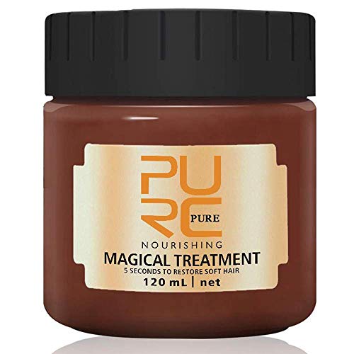 PURC Hair Treatment Mask, 120ML Magical Hair Mask 5 Seconds Repairs Damage Hair Root Hair Tonic Keratin Hair & Scalp Treatment