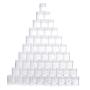 Cren 10Pcs Clear Plastic Pot Jar Box with Screw Cap Lid Cosmetic Containers