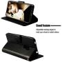 Soft PU Leather Wallet Case for Huawei Mate 20,Flip Stand Case for Huawei Mate 20,Moiky Classic Retro Black 3D Owl Design Solid Color Purse Folio Magnetic Cover with Wrist Strap