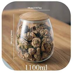 Jar Spices Borosilicate Glass Jars With Lid Sealed Kitchen Storage Bottle,1100Mlb162