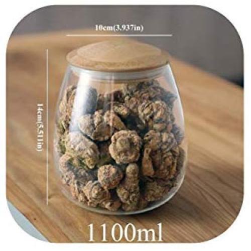 Jar Spices Borosilicate Glass Jars With Lid Sealed Kitchen Storage Bottle,1100Mlb162