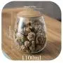 Bouteilles en verre borosilicate résistantes aux aliments avec couvercle étanche – Idéales pour le stockage d'épices. (178 caractères)