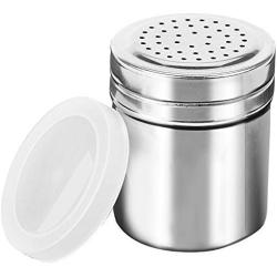 JUSTDOLIFE Seasoning Bottle Set BBQ Pepper Shaker Stainless Steel Seasoning Shaker Spice Bottle with Plastic Lid