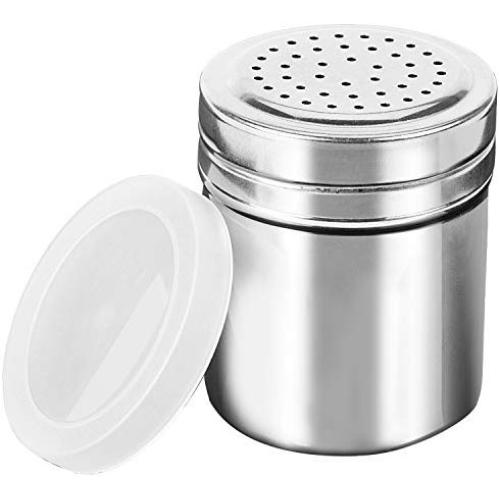 JUSTDOLIFE Seasoning Bottle Set BBQ Pepper Shaker Stainless Steel Seasoning Shaker Spice Bottle with Plastic Lid