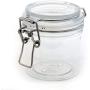 The Grindstone | 200 ml (7 Oz) PET Plastic Kilner Style Jars | Round Clear Acrylic Storage Jars | Airtight Locking Mason Style Canister Lids | Multiple Uses | Heavy Premium Quality | Pack of 4