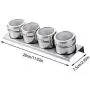 Xigeapg Stainless Steel Seasoning Jar Kitchen Spice Box Barbecue Cruet Pepper Sauce Jar Chili Powder Storage Bottle