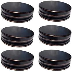 The Southern Jarring Co. Stainless Steel Mason Jar Lids With Silicone Gaskets - Rustproof and Leakproof - Reusable Food Grade Canning Lids for REGULAR Mouth Mason Jars (Oil-Rubbed Bronze, 6-Pack)