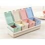 Mini Spice Jars Wheat straw seasoning jar cruet set kitchen gift set
