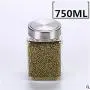 Glas Lebensmittelbehälter für Küche, luftdichte Glasbehälter, Feuchtigkeitsdichter Küchenbehälter, Mehrzweck-Glas für Marmelade, Cruet, Glasbehälter