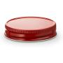 Mason Jar Lids, by Kook, Regular Mouth, Continuous Thread, Set of 16, Red