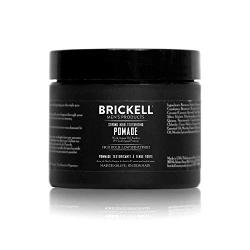 Brickell Mens Strong Hold Texturizing Pomade For Men, Natural and Organic, Pliable Fiber Pomade, 2 Ounce, Scented