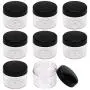 Shapenty 8PCS Plastic Cream Sample Containers Round Makeup Cosmetics Pot Jars Bottle with Lid for Homemade Lip Scrubs Balm Nail Dip Powder Skin Care Beauty Product Travel Storage (20g, Black) Shapenty 8PCS Plastic Cream Sample Containers Round Makeup Cosmetics Pot Jars Bottle with Lid for Homemade Lip Scrubs Balm Nail Dip Powder Skin Care Beauty Product Travel Storage (20g, Black)