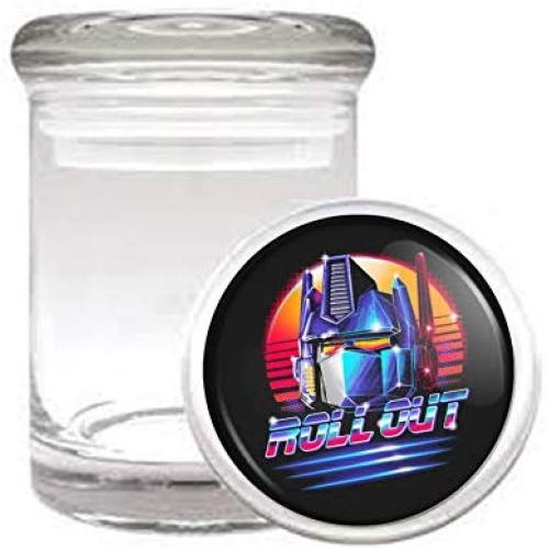 Customized Collectables Rollout Optimus Autobot 80s Cartoon Classic Medical Odorless Glass Jar