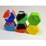 Silicone Wax Container, Guaranteed 3 unique colors, Non-Stick Food Grade Oil Dabs 26ml Hexagon Honeybee Multi-colored 3pcs set