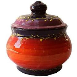 Storage Jar - 1 Quart - Hand Painted in Spain - Luna Design