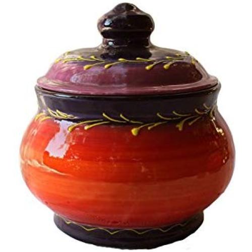 Storage Jar - 1 Quart - Hand Painted in Spain - Luna Design