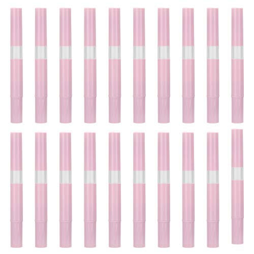 MISAZ 20 Pieces Twist Pens Empty Nail Oil Pen with Brush 0.1oz Empty Cosmetic Sample Tubes Refillable Container Applicators Eyelash Growth Liquid Vials Teeth Whitening Container for Girls Women Makeup