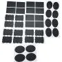 Kootips Kreide-Etiketten 36er Set, Pantry und Lager-Aufkleber für Gläser, Mason, Gewürze, Flaschen, Behälter, Gläser, Einmachgläser, wasserdicht, wiederverwendbares schwarzes Vinyl Set