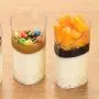 10er Mini Dessertbecher, Schräg Teller für Jelly, Mousse, Tiramisu (80ml) – Amosfun