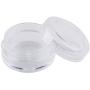 Bekith 108 set Clear Empty 3 Gram/ 3ML Plastic Pot Jars, Cosmetic Containers With Lids