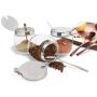 BESTONZON Seasoning box sugar bowl with lid and spoon glass salt pot pepper storage jar - 2pcs