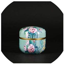 Multifunction Chinese Style Tea Caddies Round Metal Tea Box With Lid Tea Jar Mini Storage Boxes Caddy Coffee Powder Cans,4