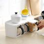 Plastic Spice Rack Stacked Storage Seasoning Boxes Spice Jars With Handle Spoon Kitchen Storage Container for Herb Condiment,B