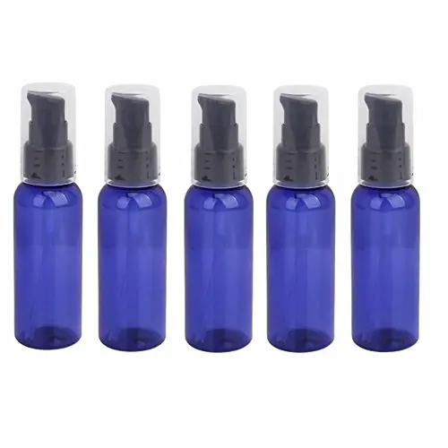 RAYNAG 5 Pack Empty Refillable Plastic Pump Bottle Ideal for Lotion Cream Essential Oil Travel Small Container,50ml/1.7oz RAYNAG 5 Pack Empty Refillable Plastic Pump Bottle Ideal for Lotion Cream Essential Oil Travel Small Container,50ml/1.7oz