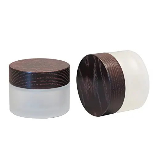 30g/50g Auffüllbare Frostglas-Cremedosen mit Holhlebe und Fächern (50g)