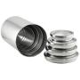 Canister Sets for the Kitchen - Brushed Stainless Steel - Anti fingerprint Coating - Sugar and Flour Canisters Set of 4 - Food Storage Containers
