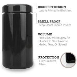500ml Smell Proof Glass Jar by Interplanetary Development