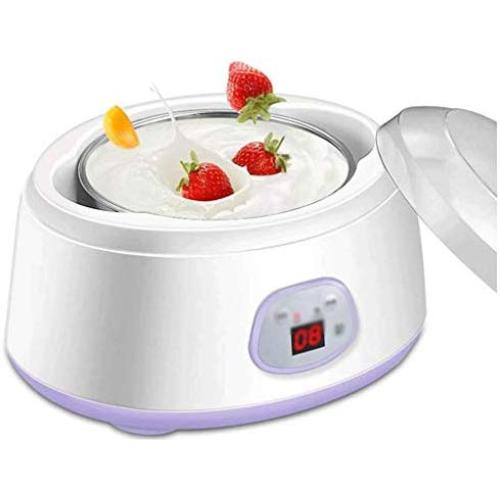 JTGYA Cuisine Yogurt Maker, Automatic Digital Yogurt Maker Machine with Set Temperature, Includes Reusable Glass Jars for Instant Storage